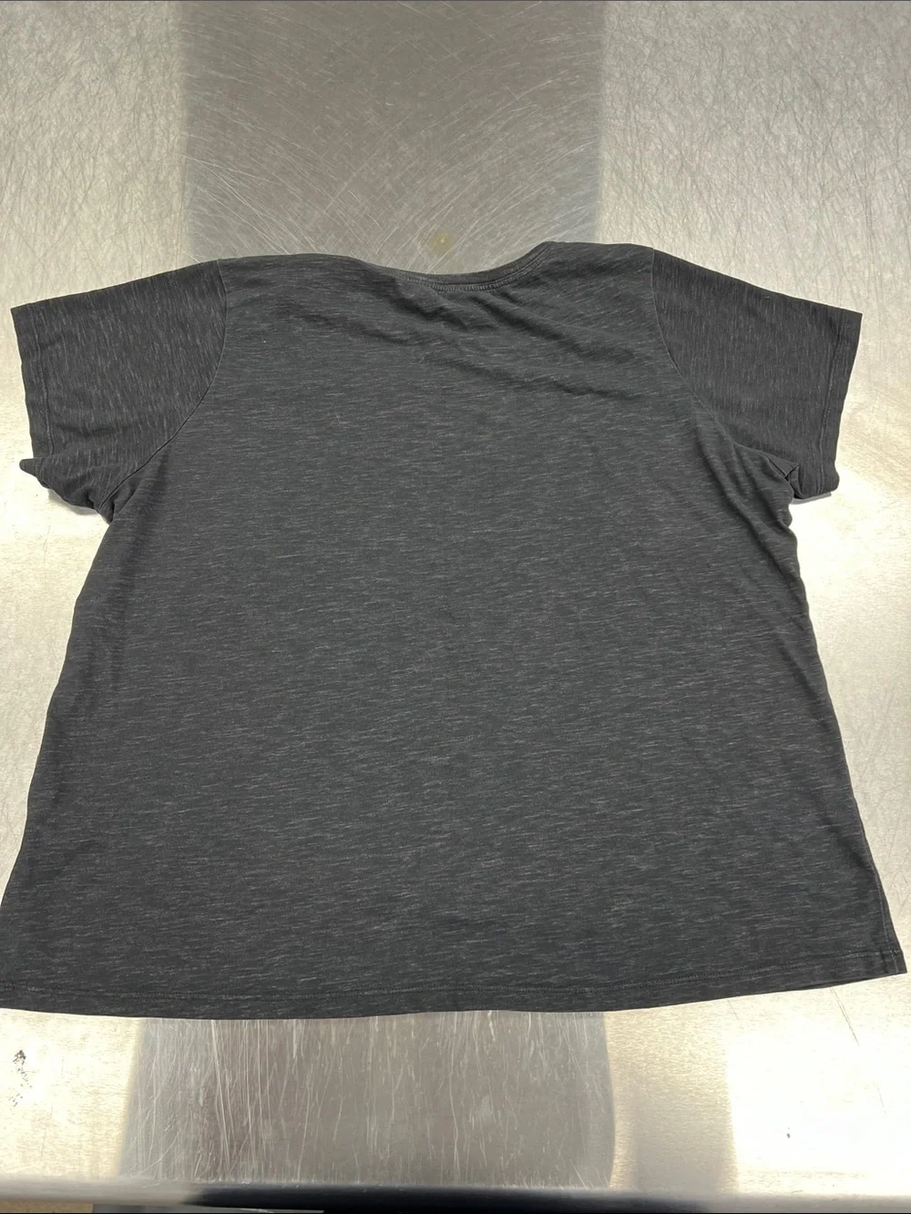 Nike Women's Dark Gray Short Sleeve Tee with Pink Swoosh Women’s 1X